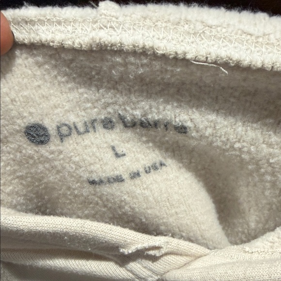 Pure Barre LBT Cream Hoodie with Pink Text - Picture 3 of 6